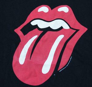 UST８ローリングストーンズROLLING STONES新品アメリカ製デットストックMロックTシャツ黒Tシャツ バンドTシャツ オールド＆レトロ