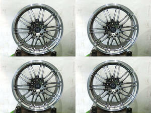 k304★Lehrmeister★18×7.5J +47 5H PCD114.3★中古4本