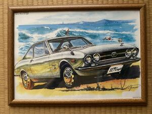  Isuzu 117 coupe DOHC illustration image old car 