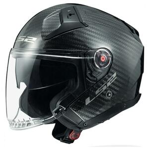 新品 正規品 LS2 OF603 インフィニティ 2 カーボン ソリッド ジェット ヘルメット ブラック