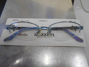 ダズリン dazzlin お洒落な 眼鏡 フレーム DZF-1506-4 両サイドのリボンがかわいいです！