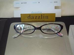ダズリン dazzlin お洒落な 眼鏡フレーム DZF-2501-1 花柄がかわいいです