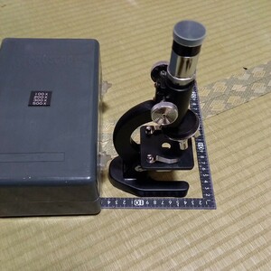 顕微鏡 アンティーク?　microscope 現状販売　ゆうパック60 理科　科学　実験　検査　tsco