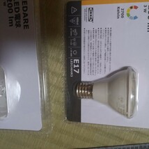 ledare LED 電球　イケヤ　未使用　二点　まとめて　　照明器具などに　e17 led 1464r3 送料520 200lm_画像3