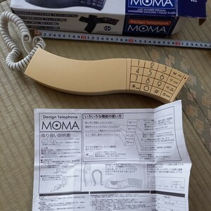 電話機　白　moma 通話確認　電源不要　ゆうパック60