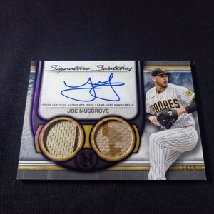 【15シリ】ジョー・マスグローブ　2023 Topps museum collection Joe Musgrove Amejisuto dual jersey auto 直筆サイン MLB パドレス