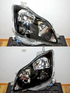 GRS180 GRS182 GRS184 18系 クラウン 後期 純正 HID ヘッドライト 左右 セット 綺麗 付属品完備 ① 30-313 艶 ブラック加工 コーティング済