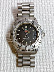 ★TAGHEUER タグホイヤー 腕時計 タグホイヤー QZ 962.013-2 プロフェッショナル 200M 黒文字盤 デイト
