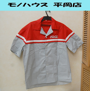 CocaCola ワークシャツ 半袖 3Lサイズ 刺繍 レッド×グレー No Reason コカコーラ ノーリーズン 札幌市