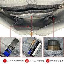 [FANDARE] リュックサック メンズ リュック A4 大容量 14インチPC対応 防水 多機能 スーツケースに固定_画像5