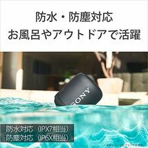 ソニー ワイヤレスポータブルスピーカー: 防水 / 防塵 / Bluetooth対応 / 重低音モデル 軽量 コンパクト_画像7