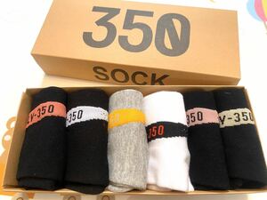 新品送料无料】yeezy 350sock カスタム ローソックス 6セット