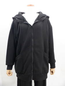 【新品】【INGNI イング】スウェット ZIP チュニック パーカー/クロ【同梱可能】【トップス】【アウター】