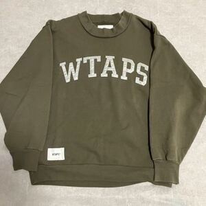 WTAPS ダブルタップス20AW MOCK NECK COPO ロゴ モックネック スウェット トレーナー クルーネック　