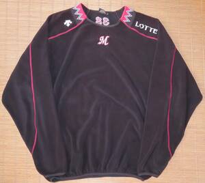  actual use player supplied goods Chiba Lotte Marines ./gi The #38. inside? middle .? long sleeve fleece training / jacket / practice / jersey Sasaki ..