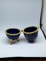 フランスアンティーク ジュエリーボックス　宝石箱 陶器 小物入れ アクセサリーケース 卵型 _画像8