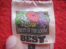 一点物!! FRUIT OF THE LOOM フルーツオブザルーム ビンテージ プリントスウェット 両面プリント NORTH MASON WRESTLING 良柄 サイズ L_画像5