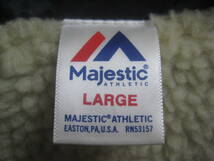 一点物!! 美品 Majestic マジェスティック ヤクルトスワローズ 裏ボア コーチジャケット サイズ LARGE_画像5