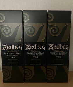 ARDBEG アードベッグ TEN 10年　3本セット　箱入り　 シングルモルト スコッチウイスキー　正規品