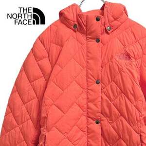 TB712さ@ NORTH FACE Aランク 美品 レディース ブリックウォール キルティングジャケット ピンク ピーチ NYW51904Z ナイロン アウター 登山