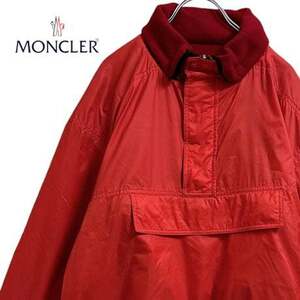 TB622さ@ MONCLER 希少 90s リバーシブル フリースアノラック メンズ Mサイズ 