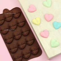 【ハート15コ】チョコレートモールドシリコン製 クッキー ケーキ型抜きお菓子金型　じょえクック_画像6