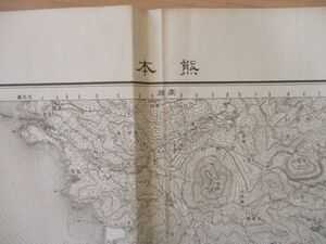 ce1390　5万分1地図　熊本　熊本県　昭和6年　大日本帝国陸地測量部