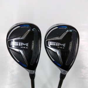 TourAD　U-75　S　SIM　MAX　RESCUE　22度／25度（4UT／5UT）2本　テーラーメイド　TaylorMade　シム　レスキュー　ツアーAD