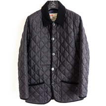 ★ Traditional Weatherwear WAVERLY ウール サキソニー キルティング ジャケット 40 グレー 送料込 メンズ Mackintosh コート ブルゾン_画像1