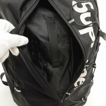 ◆495371 Supreme シュプリーム バックパック デイパック リュックサック 17SS CORDURA BACKPACK メンズ ブラック_画像8