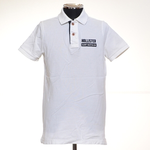 0484650 HOLLISTER Hollister 0 polo-shirt kanoko short sleeves size S men's white 