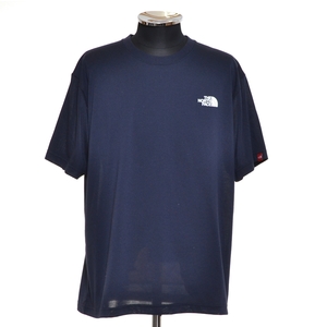 ●491970 THE NORTH FACE ノースフェイス ●Tシャツ 半袖 迷彩柄 スクエアロゴ NT32357 サイズL メンズ ネイビー