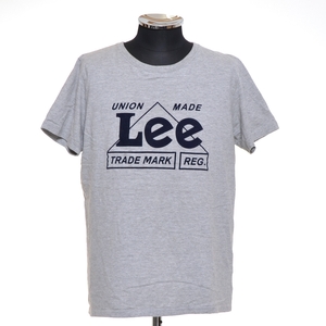 〇492539 Lee リー ○フロッキ―プリントTシャツ 半袖 トップス LOL-0588 サイズM キッズ 子ども 男の子 グレー