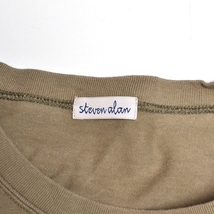 〇497807 STEVEN ALAN スティーブンアラン ○ポケットTシャツ 半袖 トップス サイズM メンズ 日本製 カーキ_画像3