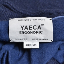 〇498283 YAECA ヤエカ ○ウールニットパーカー YAECA ERGONOMIC サイズM メンズ 日本製 ネイビー ブルー_画像5