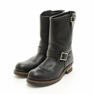 ◆495510 RED WING レッドウィング ◆エンジニアブーツ 2268 サイズ9D/27.0cm レザー メンズ USA製 ブラック