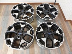 スバル XV 純正 17インチホイールセット　ブラックポリッシュ　純正ENKEI 　17×7J＋55　PCD100 5H