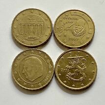 【希少品セール】ユーロコイン10セント硬貨 ドイツ スペイン ベルギー フィンランド 各1枚ずつ4枚まとめて_画像1