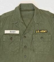 ★美品 50s U.S.ARMY 1st モデル OG 107 ユーティリティシャツSizeM 米軍実物 ビンテージ★_画像3