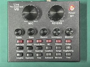 Live sound card V8 オーディオインターフェース　本体のみ　通電のみ確認　(60s)