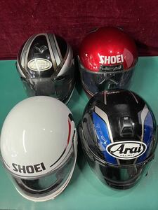 Arai/SHOEI ヘルメット 4点　まとめ　サイズM/L 現状品　(160s)