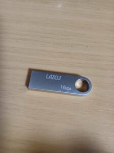 LAZOS USBメモリ 16GB フラッシュメモリー 金属 USB2.0 送料84円／中古【商品説明欄必読】