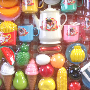 【未開封 新品】わくわくデラックス ティーセット ( ままごと 玩具 おもちゃ 食器 食品 ミニチュア )の画像2
