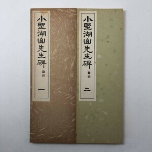 【書道】小野湖山先生碑　2冊揃　手本 草書行書楷書 入門　D1