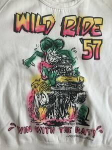 RAT FINK　ラットフィンク　スエット　トレーナー　 HOT ROD　MOONEYES　エアブラシ　エドロス　ヴィンテージ　ロカビリー