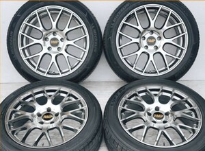 MID RMP 028F アルミホイール4本 　 　　18×8J 5-114.3 INSET+42 225/50R18 　　　　マークX　クラウン等に…　　　