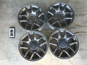 【KBT】 美品！ ジムニー JB64W 16×5.5J＋22 5穴 PCD139.7 5穴 アルミホイール　16インチ　【インボイス対応店】