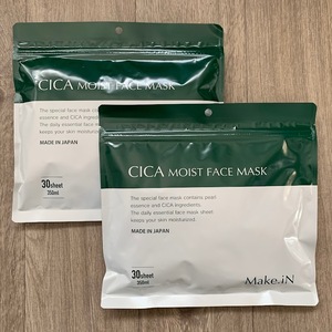 ■新品■CICA　MOIST FACE MASK【パック】【30枚入り×2セット】シカ モイストフェイスマスク　日本製 保湿 自宅エステ シートマスク