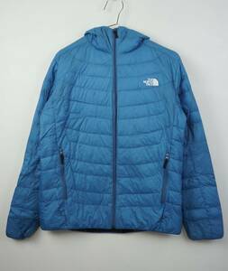 A040　THE NORTH FACE　ザノースフェイス　サンダーフーディ　ダウンパーカー　Primaloft　パリジャンブルー　青　サイズL　レディース