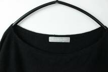 N330　Dama　カシミヤ100%　カシミヤセーター　バトーネック　トップス　ニット　ブラック　黒　サイズ2　レディース_画像3